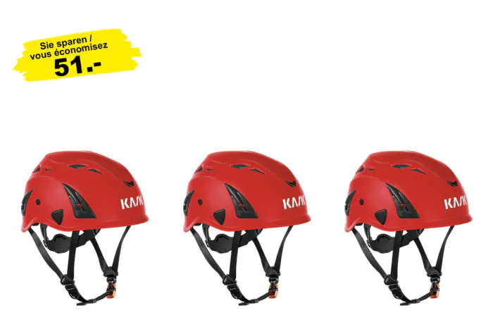 Arbeitshelm KASK Superplasma AG 3-er Set, rot