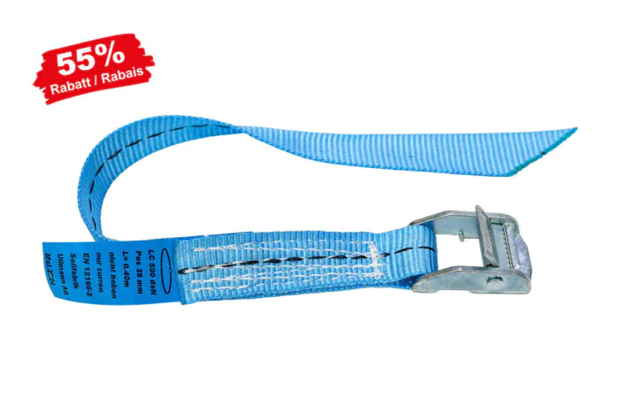 Sangle de serrage avec serrure métallique