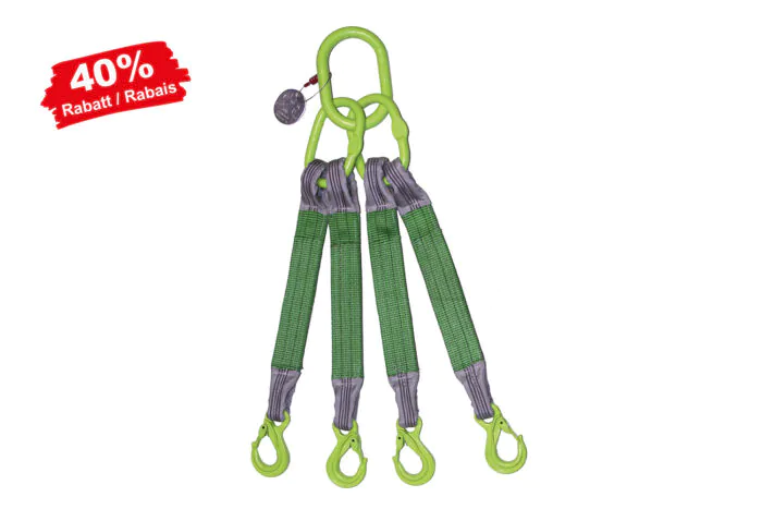 Bandstruppen-Gehänge 4-Strang mit Ösenhaken