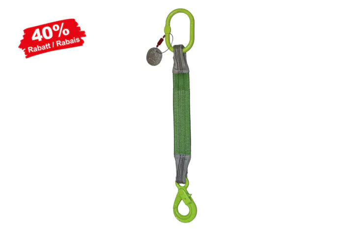 Bandstruppen-Gehänge 1 -Strang mit Sicherheitslasthaken