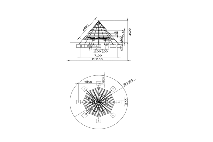 Kletterpyramide Typ 450