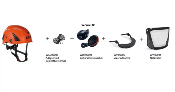 Forsthelm KASK mit Zubehör
