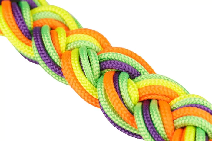 Fluo Polyester geflochten