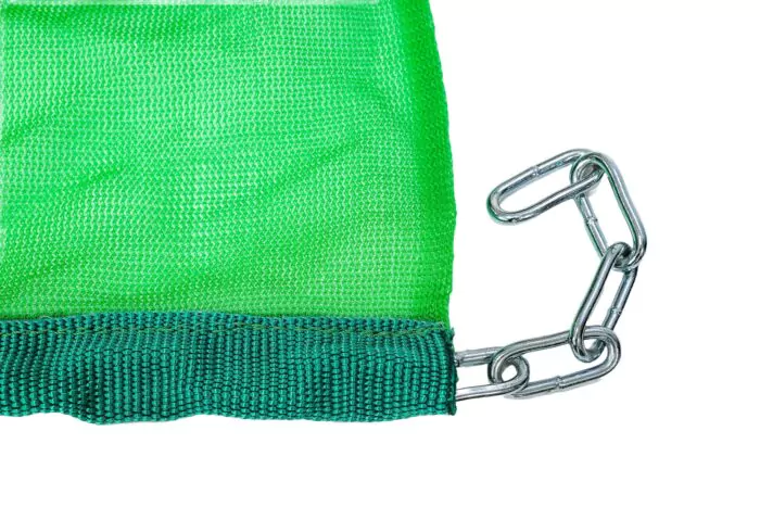 Beschwerungskette mit Bandeinfassung