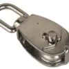 Poulie simple INOX dériveur réa avec emérillon