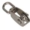 Poulie simple INOX dériveur réa avec emérillon