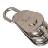 Poulie double INOX dériveur réa avec emérillon