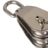 Poulie double INOX dériveur réa avec emérillon