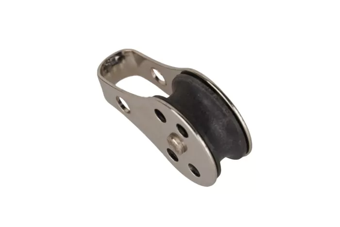 Poulie INOX simple, rouleau en nylon