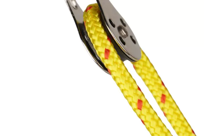 Poulie INOX simple, rouleau en nylon