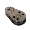 Blockseilrolle einfach INOX mit Nylon-Rolle und Bolzen