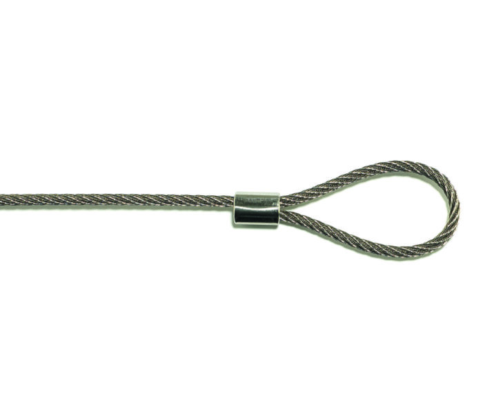 INOX-Schlaufen verpresst ohne Kausche