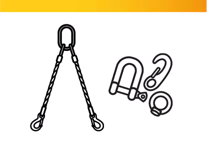 Accessoires pour élingues en câble métallique