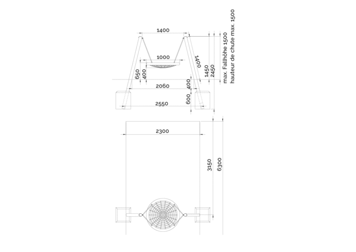Set MINI Schwalbennest 100cm