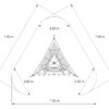 Kletterpyramide Typ 350-95 TETRA mit Netzboden