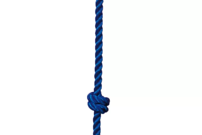 Corde d'escalade avec nœuds en plastique