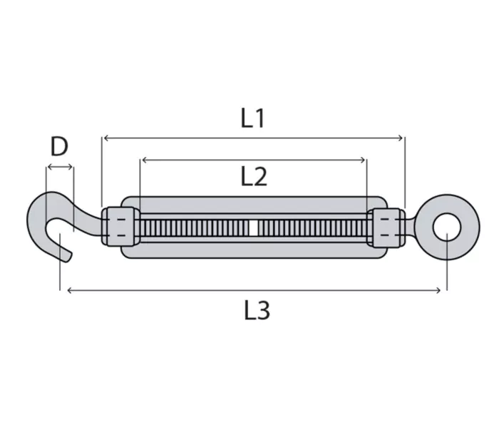 Spannschrauben mit Haken-Öse