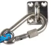 Karabiner INOX mit Auge und Schraubsicherung