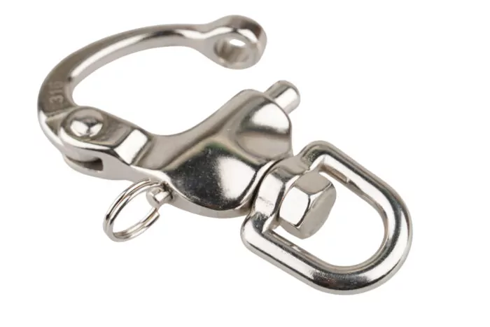 Mousqueton à émerillon INOX