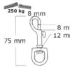 Karabinerhaken INOX