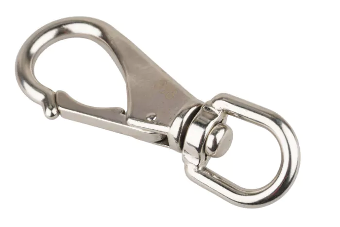 Mousqueton à émerillon INOX