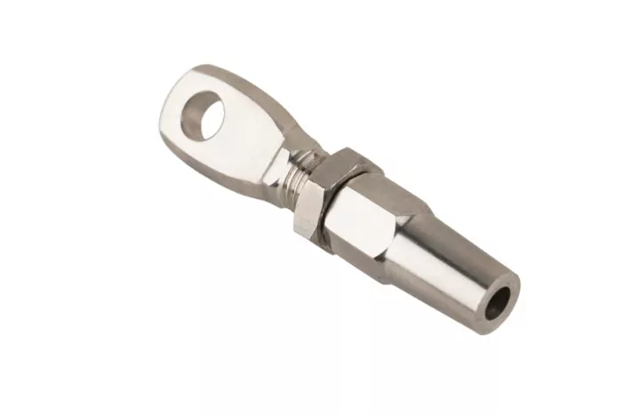 Endstück INOX mit Auge zum Schrauben