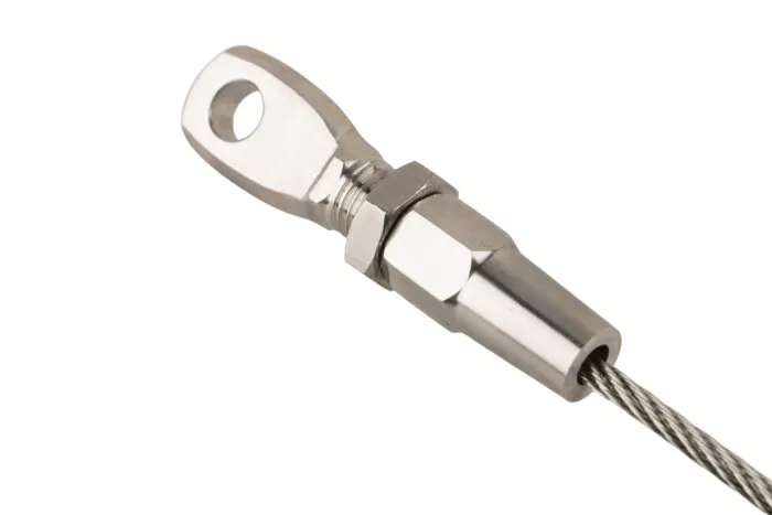 Endstück INOX mit Auge zum Schrauben