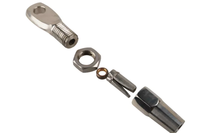 Endstück INOX mit Auge zum Schrauben