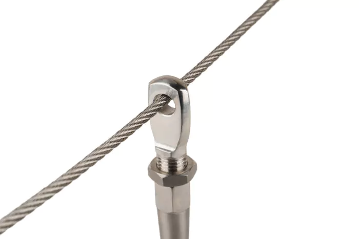 Endstück INOX mit Auge zum Schrauben