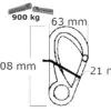 Bojenkarabiner INOX