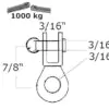 Gelenk mit Auge INOX
