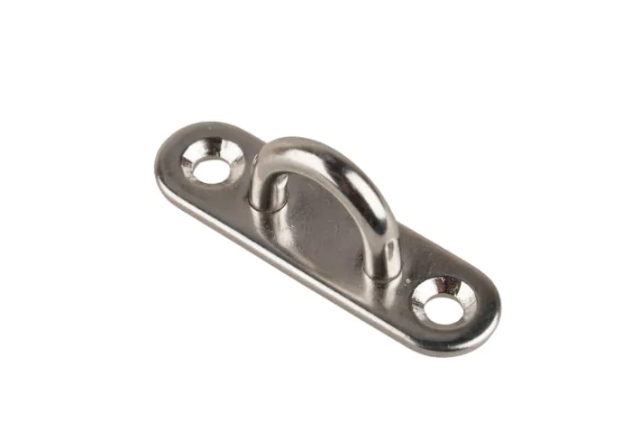 Augplatte INOX, länglich mit Bügel