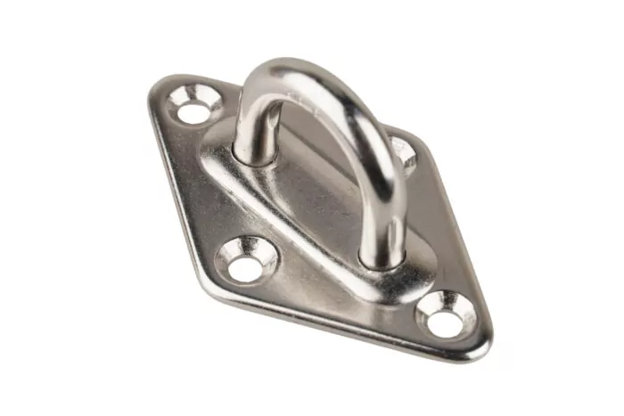 Augplatte Diamantform mit Bügel INOX