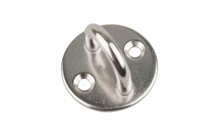 Augplatte INOX rund mit Bügel