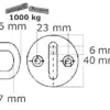 Platine ronde avec pontet