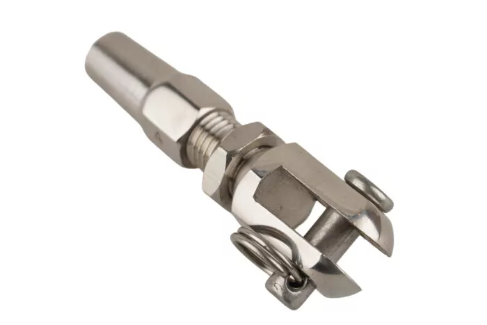 Endstück INOX mit Gabel zum Schrauben