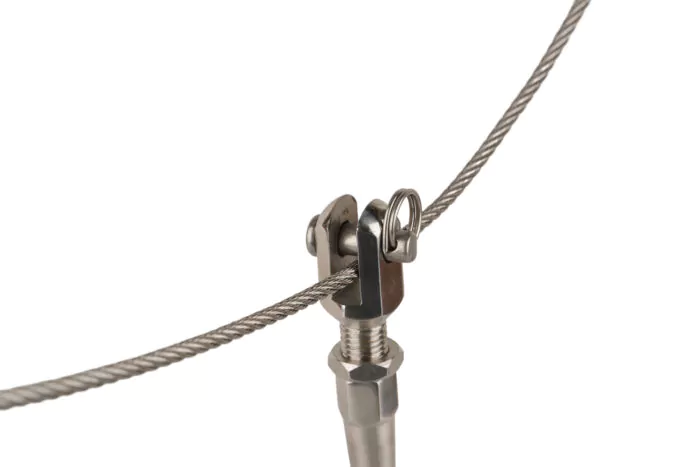 Endstück INOX mit Gabel zum Schrauben