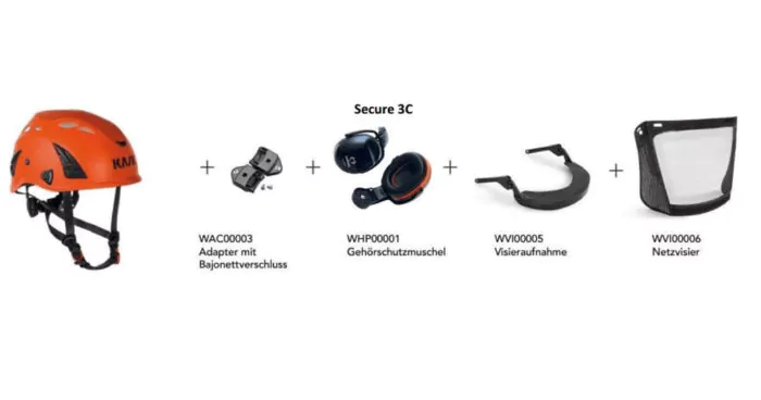 Forsthelm KASK mit Zubehör